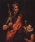 El Greco ludvig den helige av frankrike oil painting reproduction